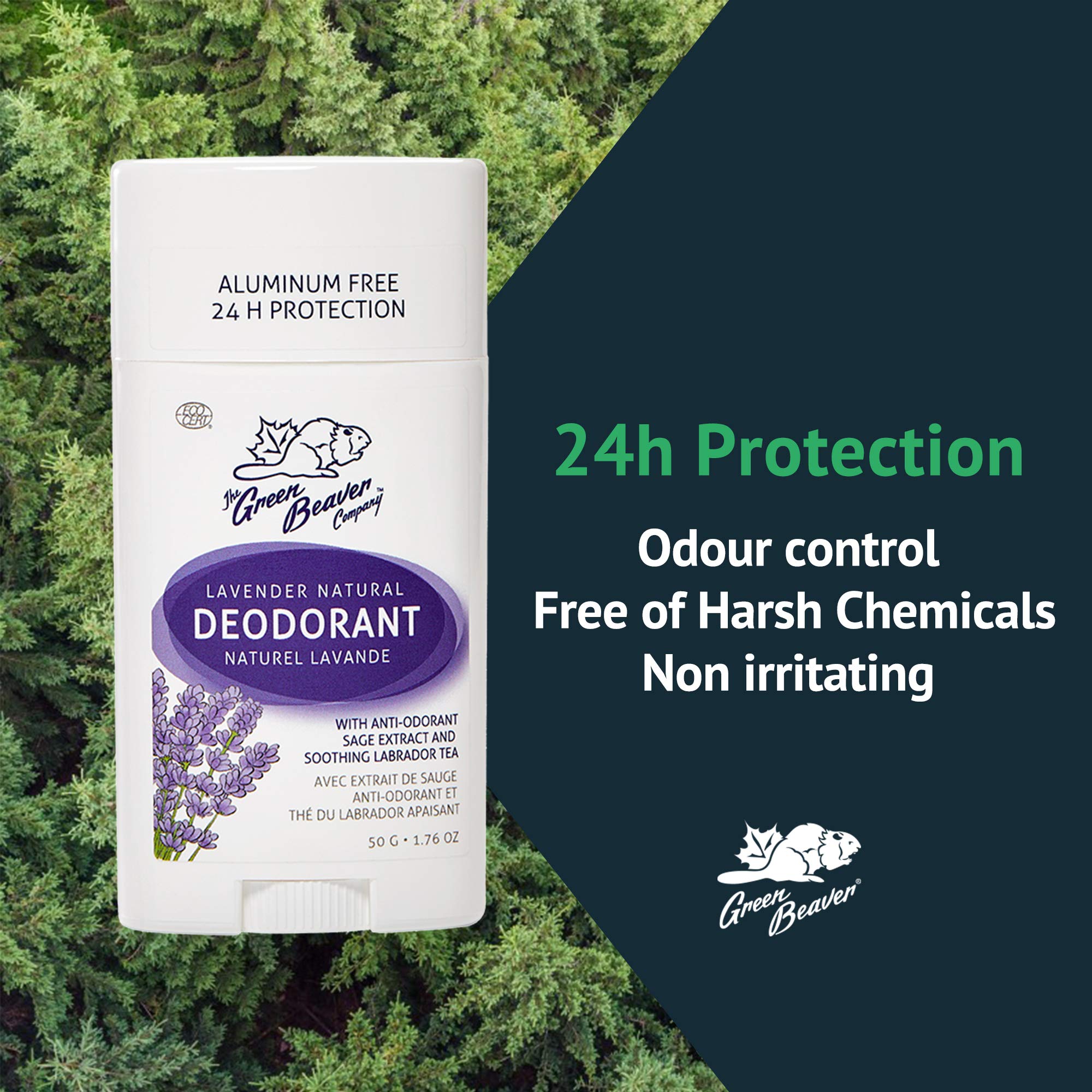Green Beaver Lavande – protection 24h contre les odeurs, journée active