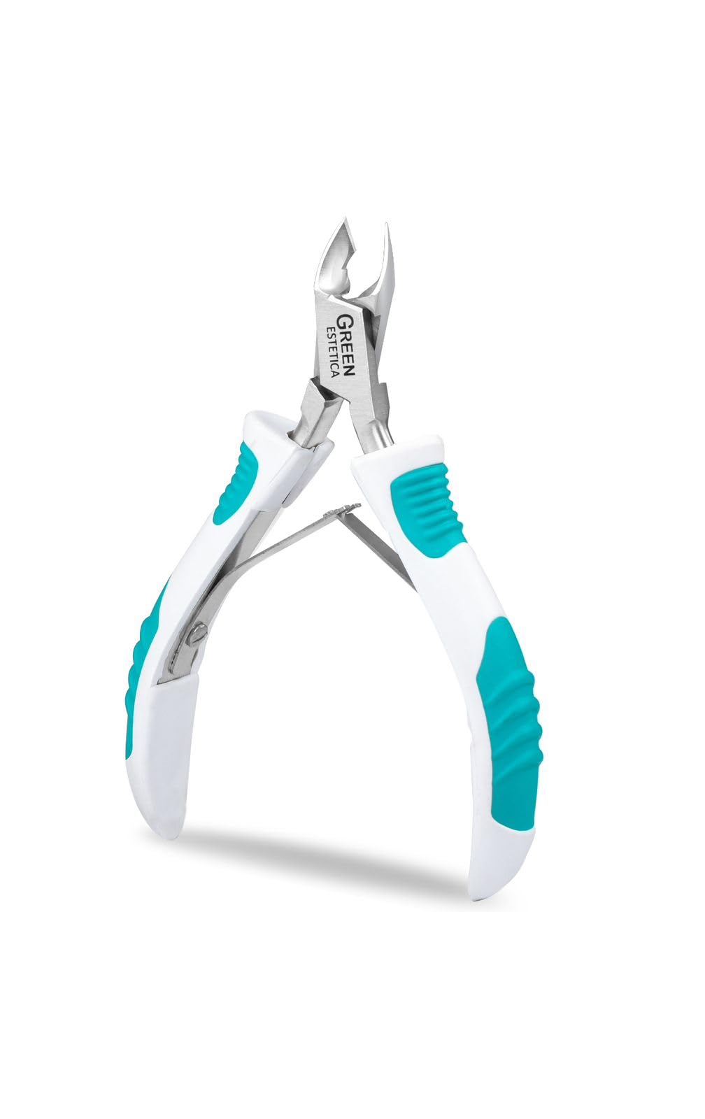 Green Estetica coupe-cuticule avec poignée anti-glisse pour un contrôle précis.