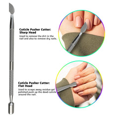 GREEN ESTETICA pousse-cuticule professionnel facilitant l'entretien des ongles.