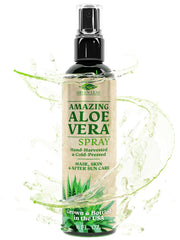 Green Leaf Naturals Aloé Véra Spray — bouteille pratique pour hydrater et apaiser la peau.
