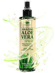 Green Leaf Naturals Aloe Vera Spray – bouteille prête à hydrater et apaiser la peau.