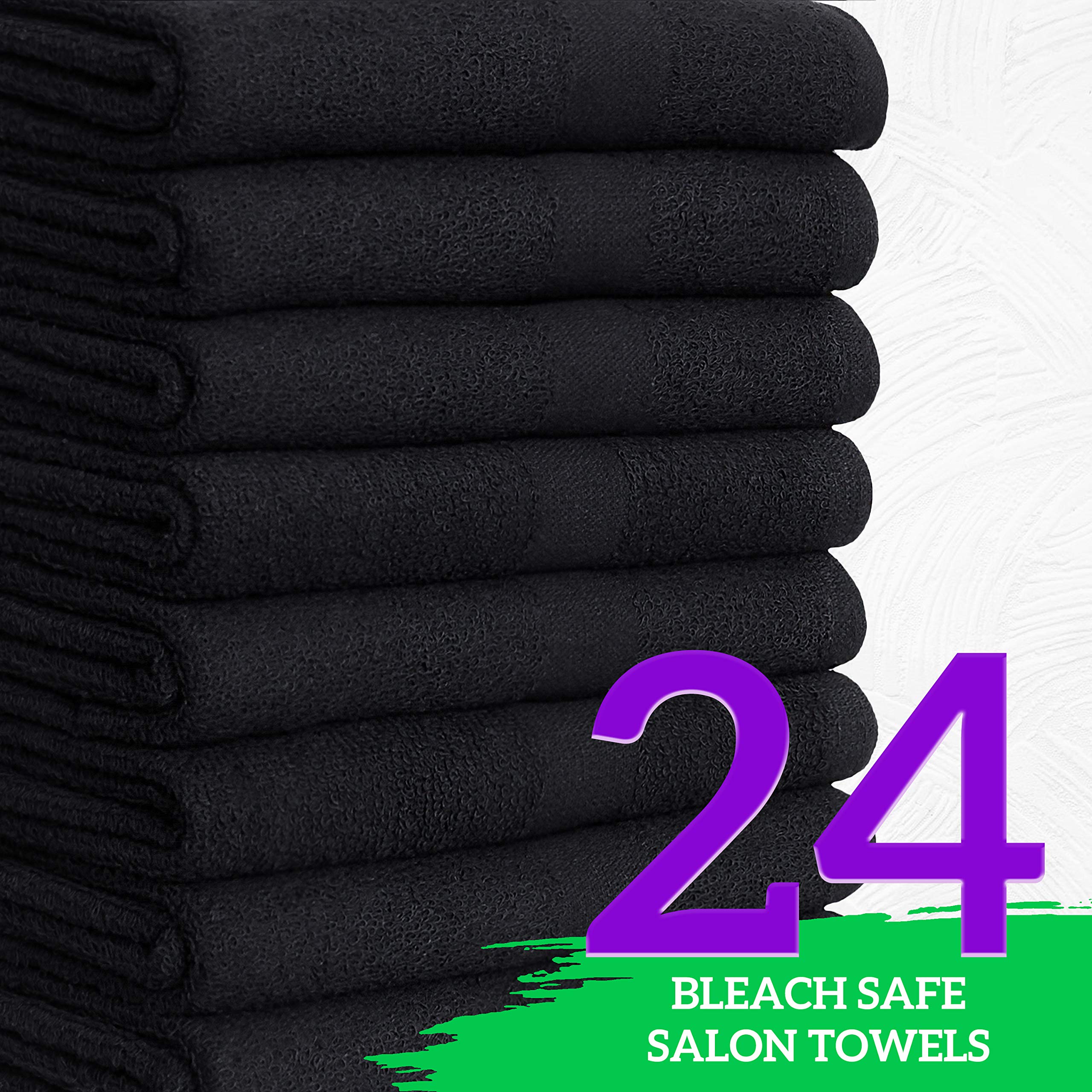 GREEN LIFESTYLE: serviettes noires absorbantes et douces, idéales pour le gym et le spa.