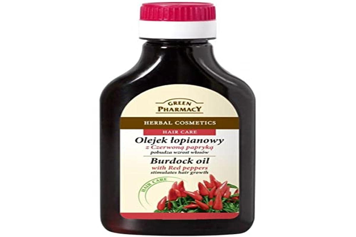 Huile bardane Elfa Pharm Green Pharmacy, nourrissante, pour cuir chevelu sain et pousse potentielle.