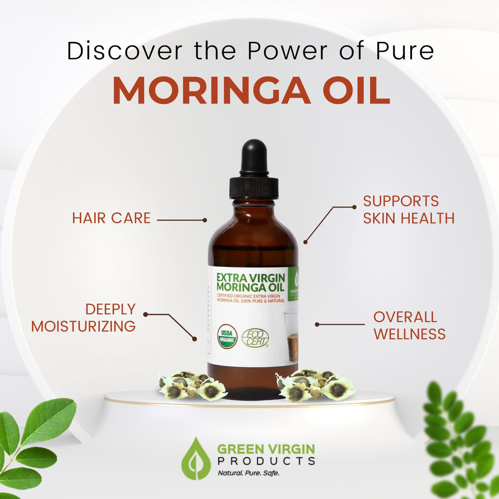 Huile moringa Green Virgin Products peut aider ridules