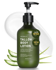 GreenBliss suif de bœuf lotion flacon visage et corps pour hydratation durable.