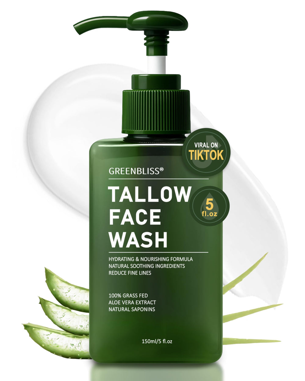 GreenBliss bouteille nettoyant visage douceur hydratante