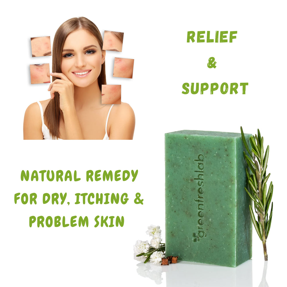 Greenfreshlab Savon thym romarin – équilibre cutané doux et hydratation quotidienne.