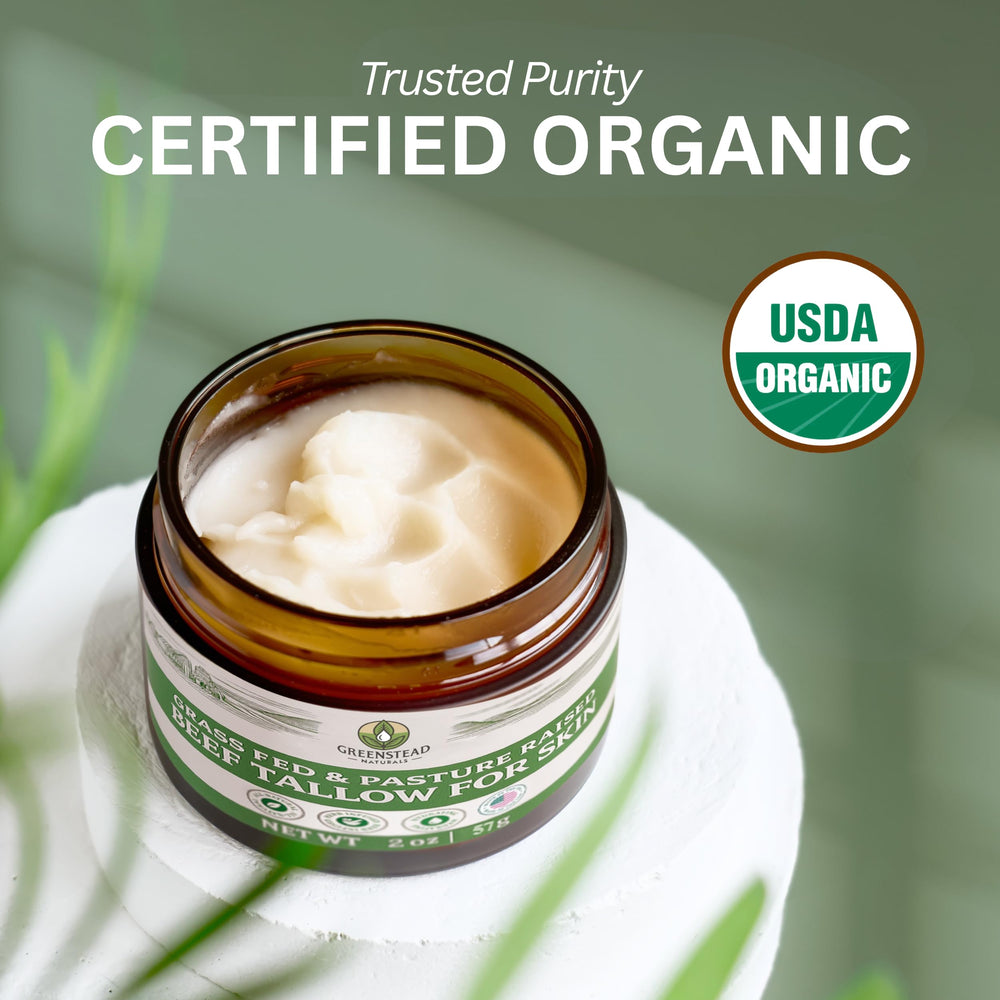 Greenstead Naturals Baume Tallow Beurre cacao: texture riche pour peau souple