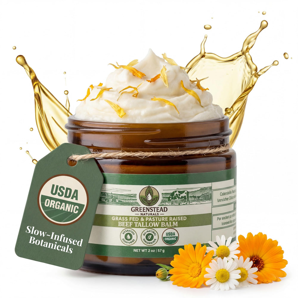 Greenstead Naturals Baume Tallow Visage Flacon: soin nourrissant du visage sans parfum