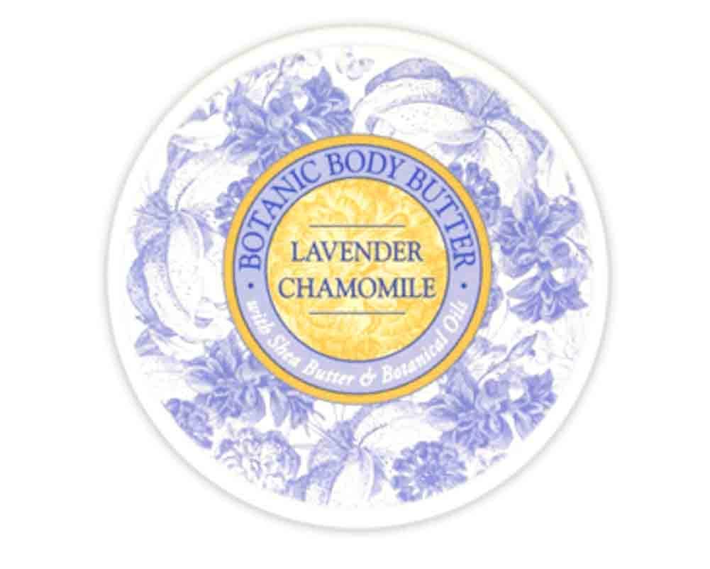 Beurre pour le corps Greenwich Bay, parfum lavande camomille, hydratant nourrissant pour peau douce.