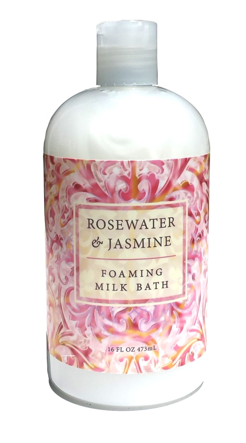 Greenwich Bay eau de rose et jasmin, bain moussant lait hydratant.