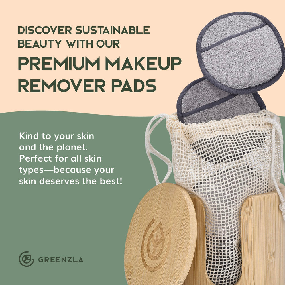 Greenzla ensemble réutilisable démaquillage pour une routine durable.