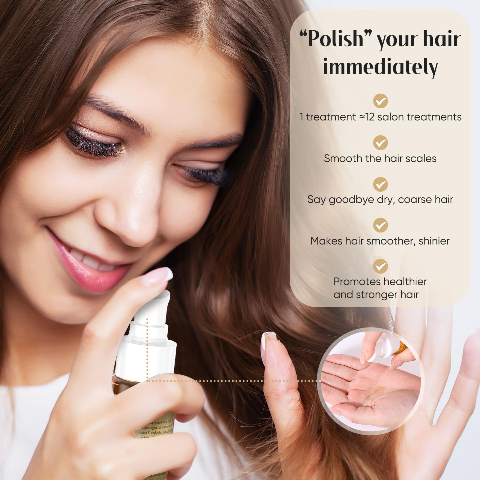 Huile capillaire GREEONIL argan coco olive, mélange nourrissant pour tous types.