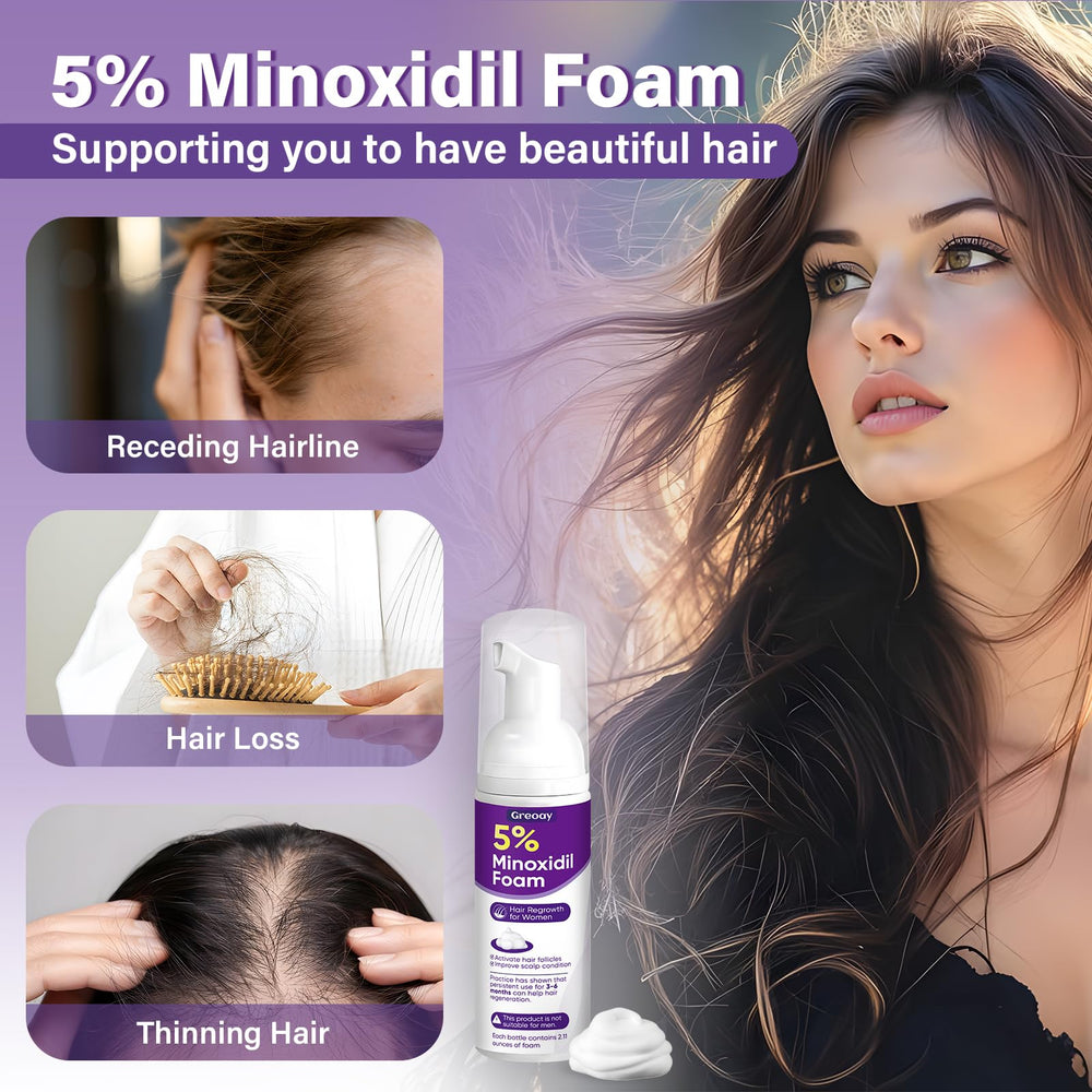 Routine quotidienne avec Greoay Minoxidil — parfum discret et simplicité