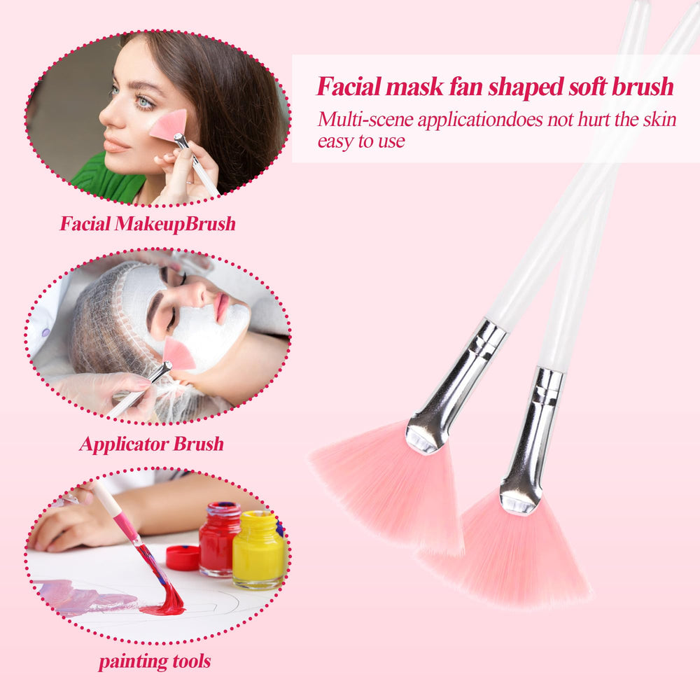 GRETJOB Spatules masque visage rose – manipulation douce et nettoyage facilité