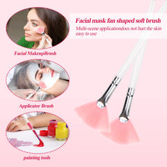 GRETJOB Spatules masque visage rose – manipulation douce et nettoyage facilité