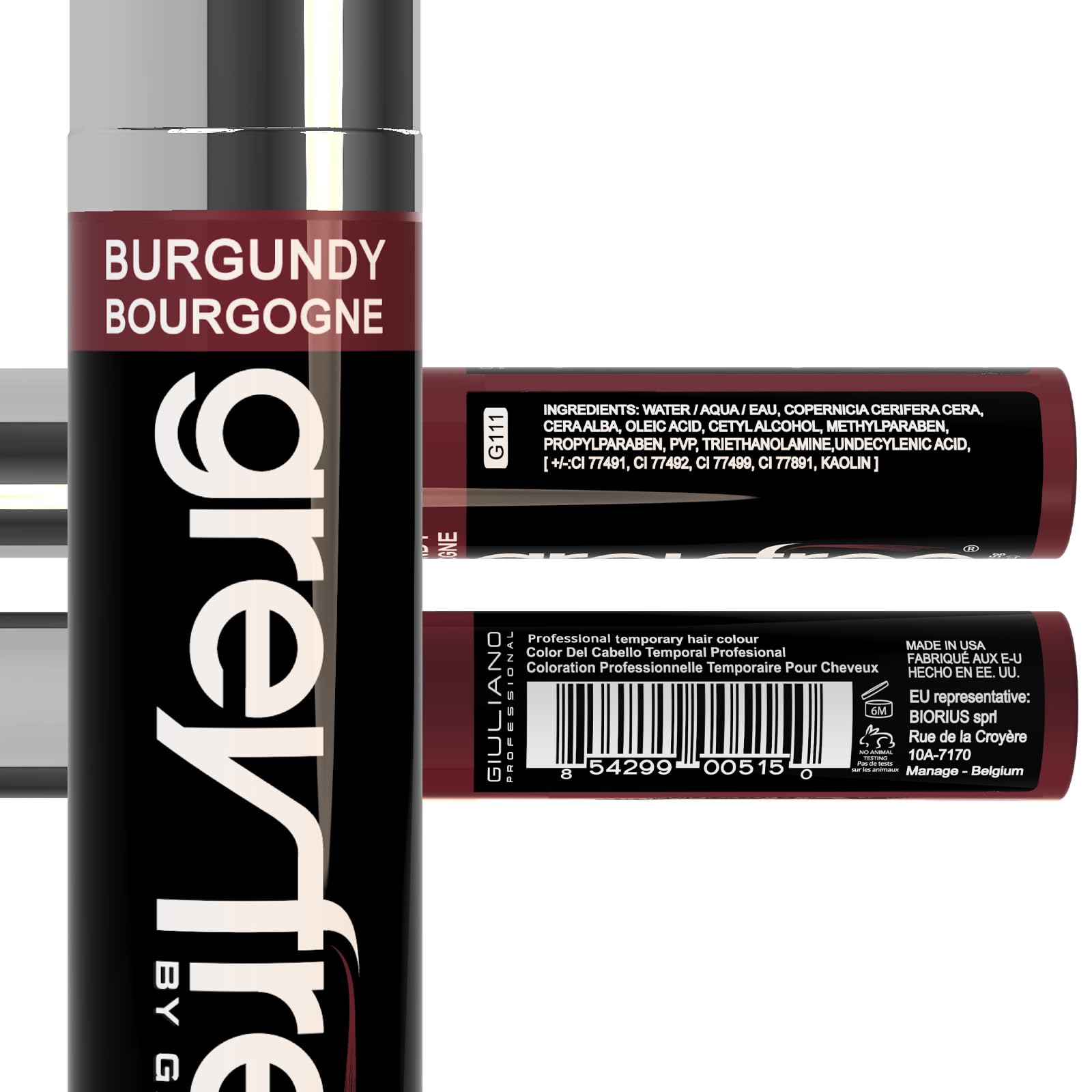 Greyfree teinte temporaire pour cheveux gris, résultat naturel