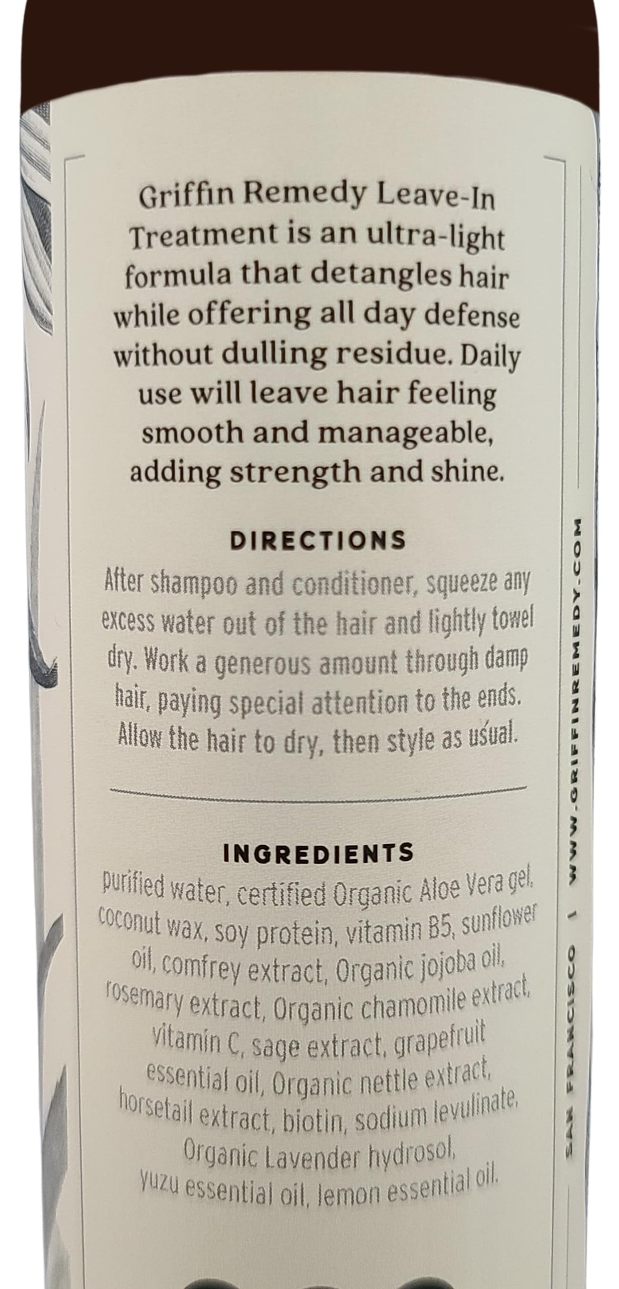 Griffin Remedy Cheveux Demelage Quotidien, facilite le detanglage sans aggression