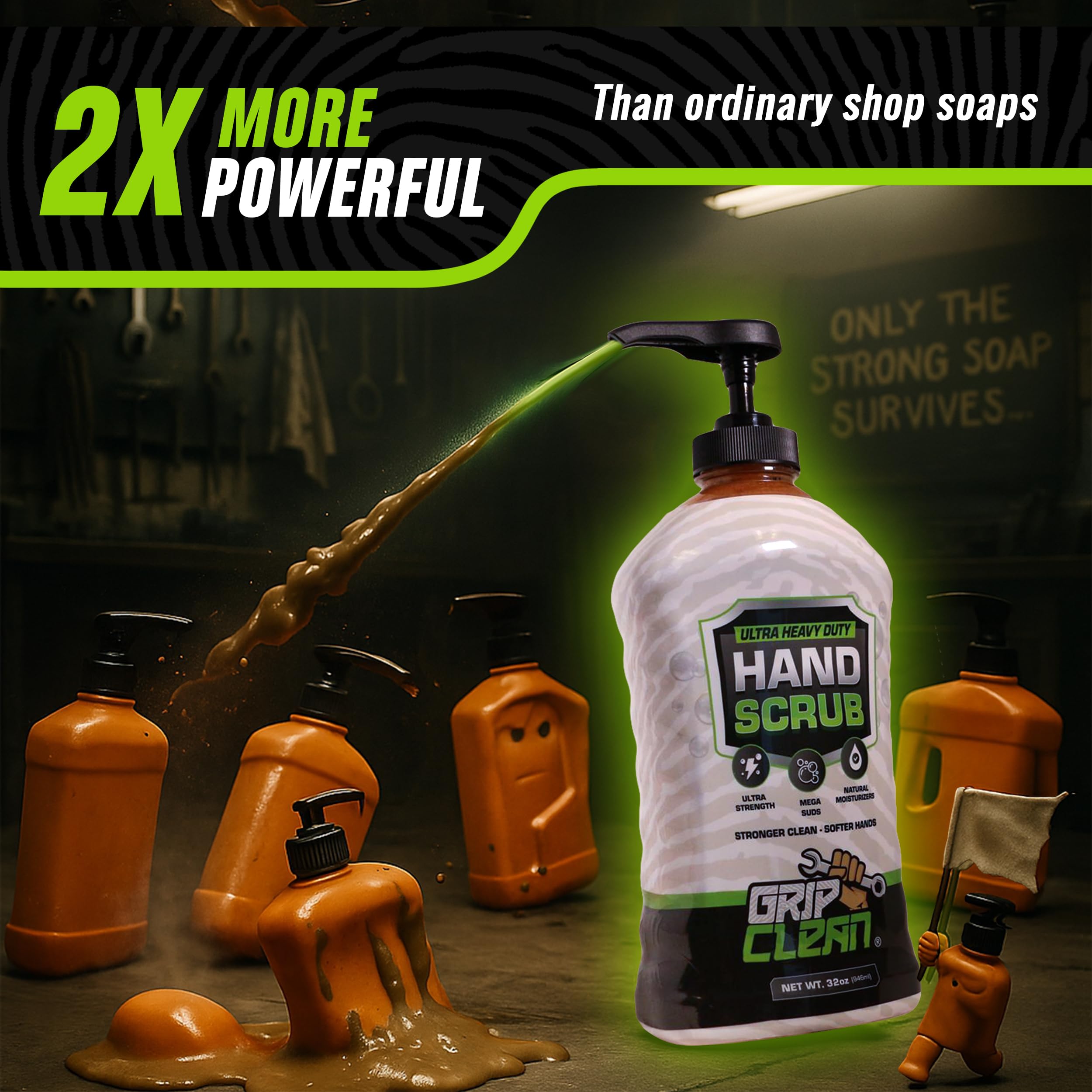 Grip Clean pierre bentonite lutte graisse tenace
