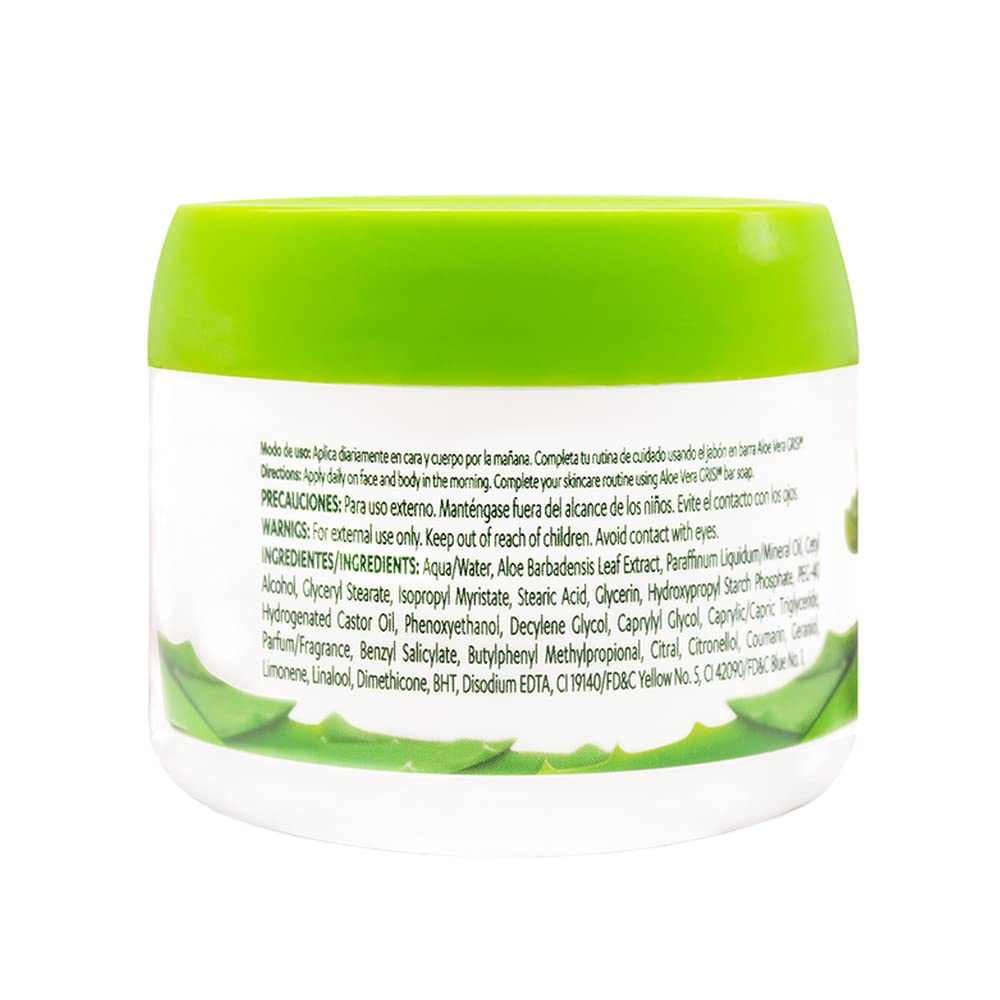 Grisi Aloe Vera Crème application rapide, peau hydratée en un geste.