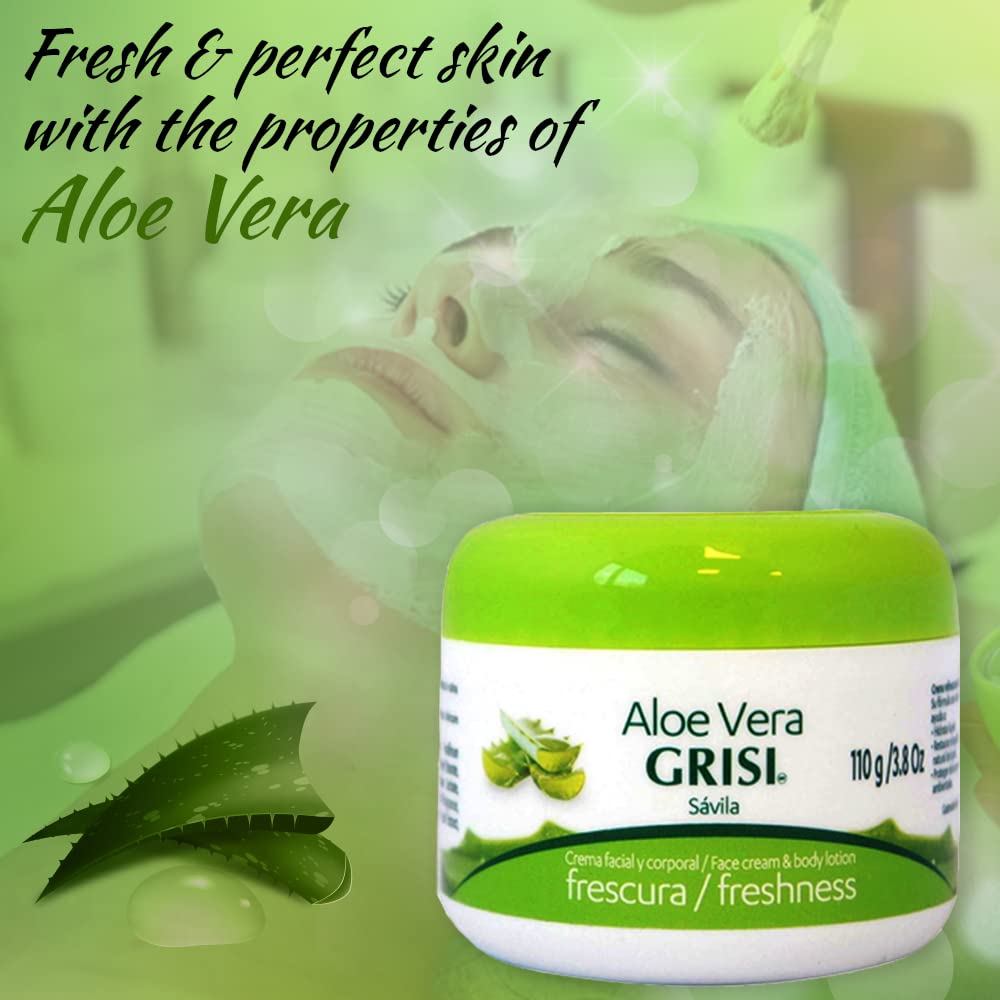 Grisi Aloe Vera flacon pompe Fraîcheur, utilisation pratique et sensation de fraîcheur.