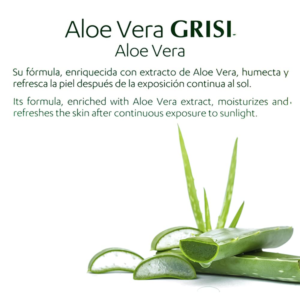 Grisi Aloe Vera formule équilibre, convient à visage et corps.