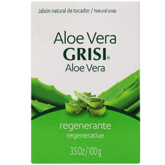 Grisi Savon Aloe Vera – barre rectangulaire pratique pour usage rapide.
