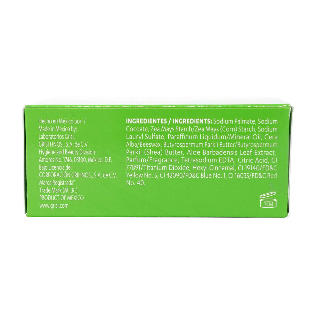 Grisi Savon Aloe Vera – emballage extérieur simple et lisible.