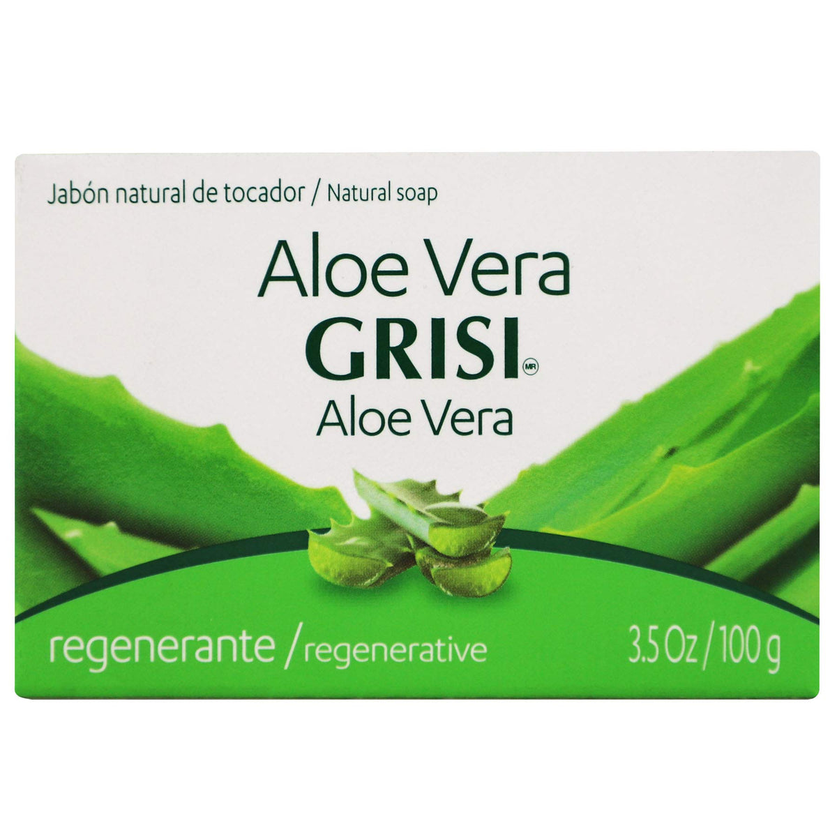 Grisi Savon Aloe Vera – ensemble de 6 barres hydratantes pour le quotidien.