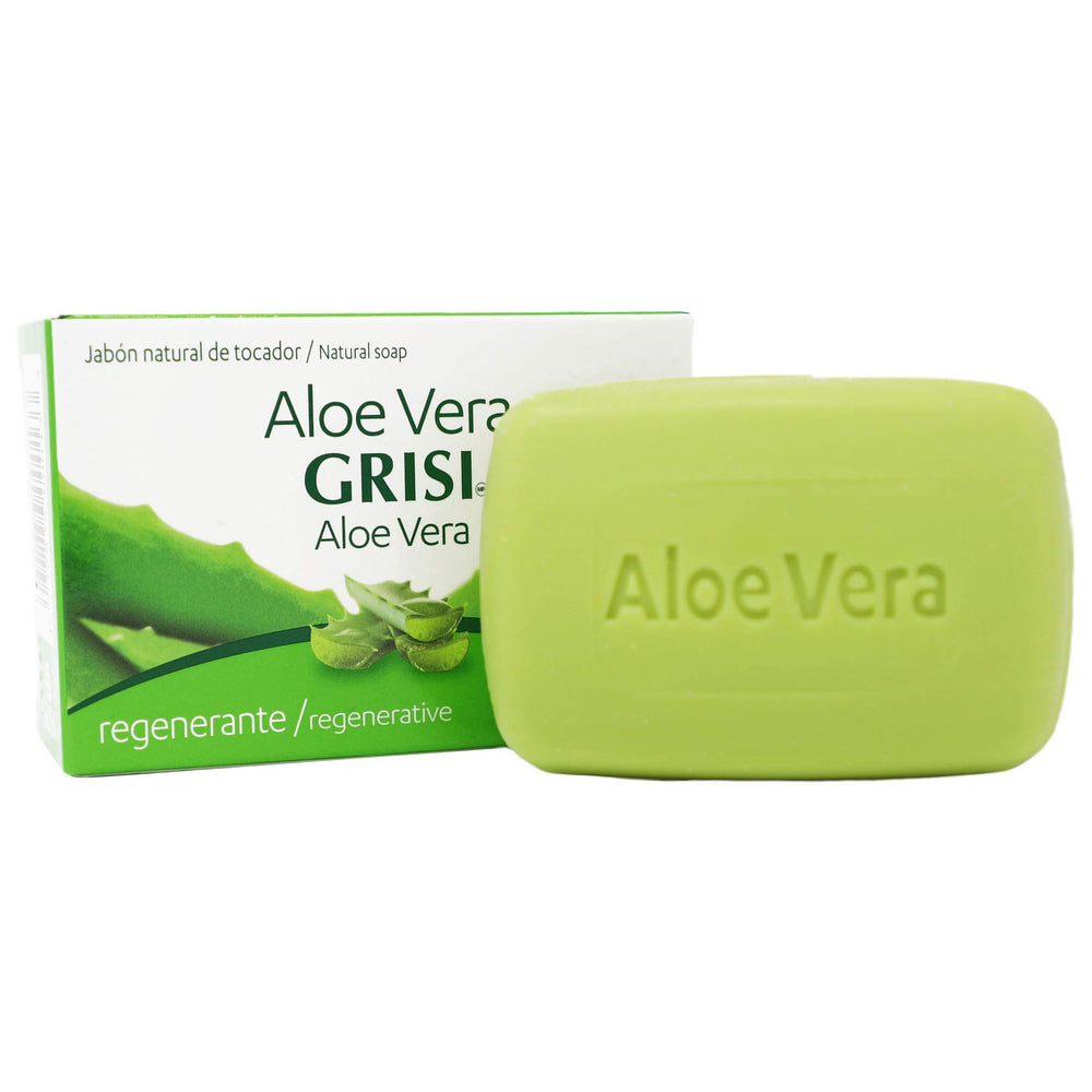 Grisi Savon Aloe Vera – feuille d'aloe pour un soin apaisant.