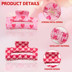 GRITOSE Épingle-cheveux carré grand rose, pratique et sécurisante.