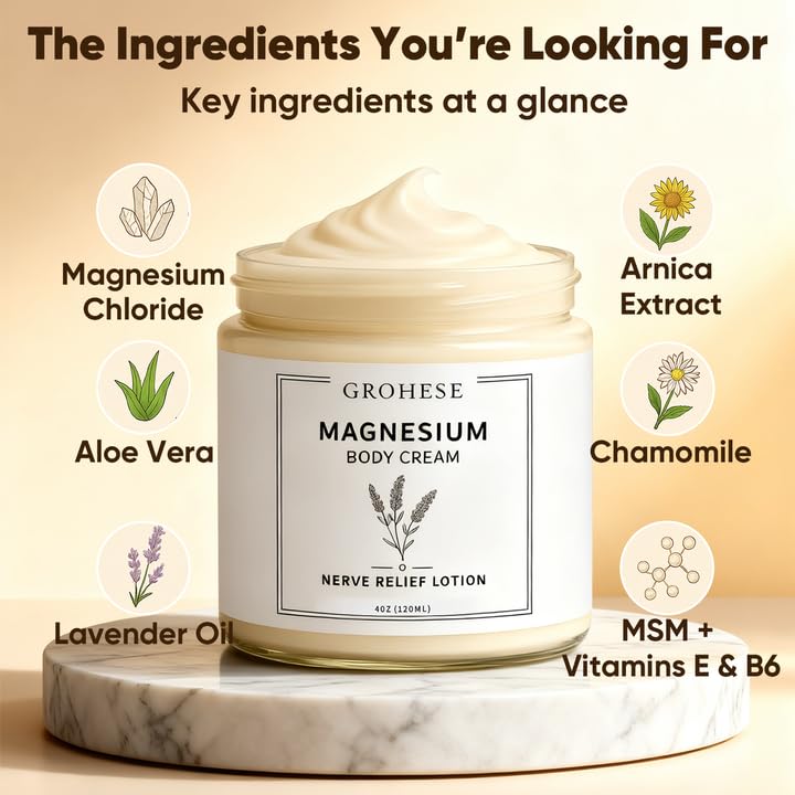 GROHESE Neuropathy Cream — application pieds avec soin ciblé.