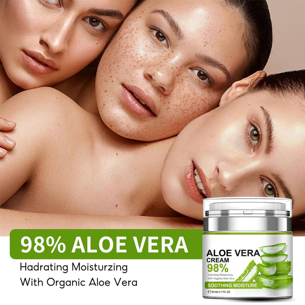 Crème Grospe aloé véra, application visage douce et efficace.