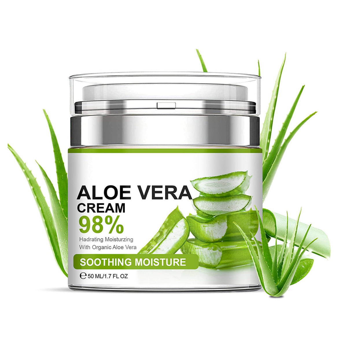 Crème Grospe aloé véra, versement facile et hydratation ciblée.