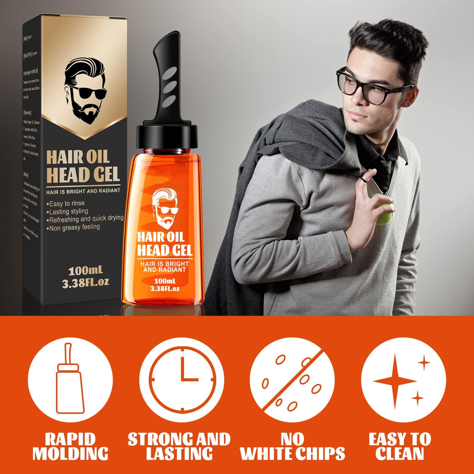 Grospe ingrédients naturels, formulation douce pour cheveux.
