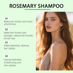 Shampoing Grospe Romarin, mousse douce nettoyant en profondeur le cuir chevelu.