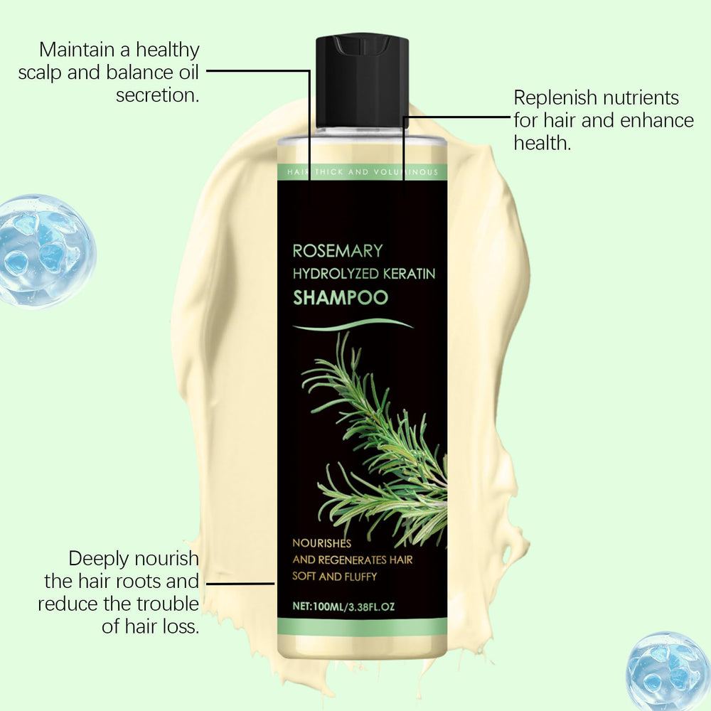Shampoing Grospe Romarin, renforcement des racines pour cheveux plus épais.