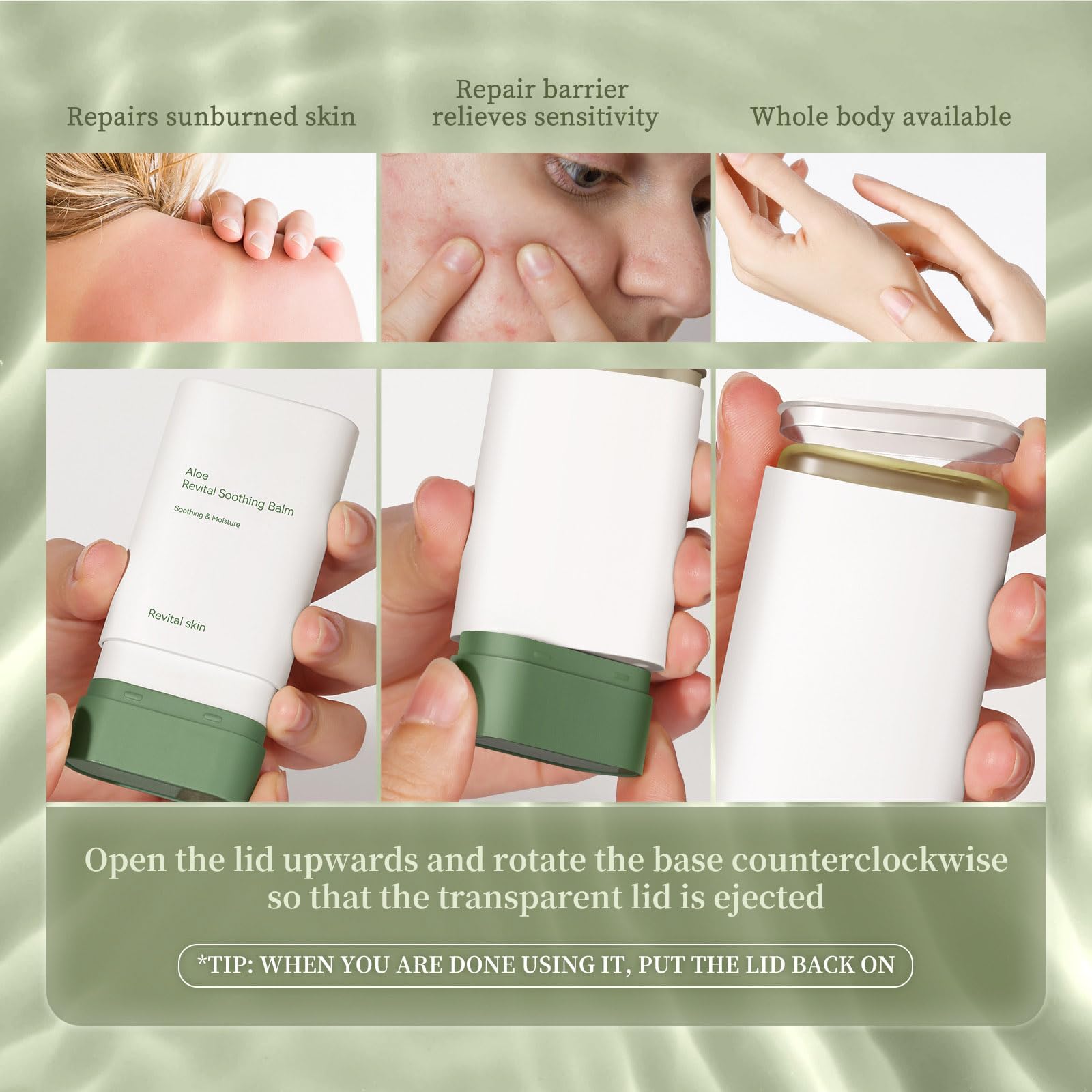 Grospe Gel Aloe Vera visuel peau sensible : formule douce adaptée.
