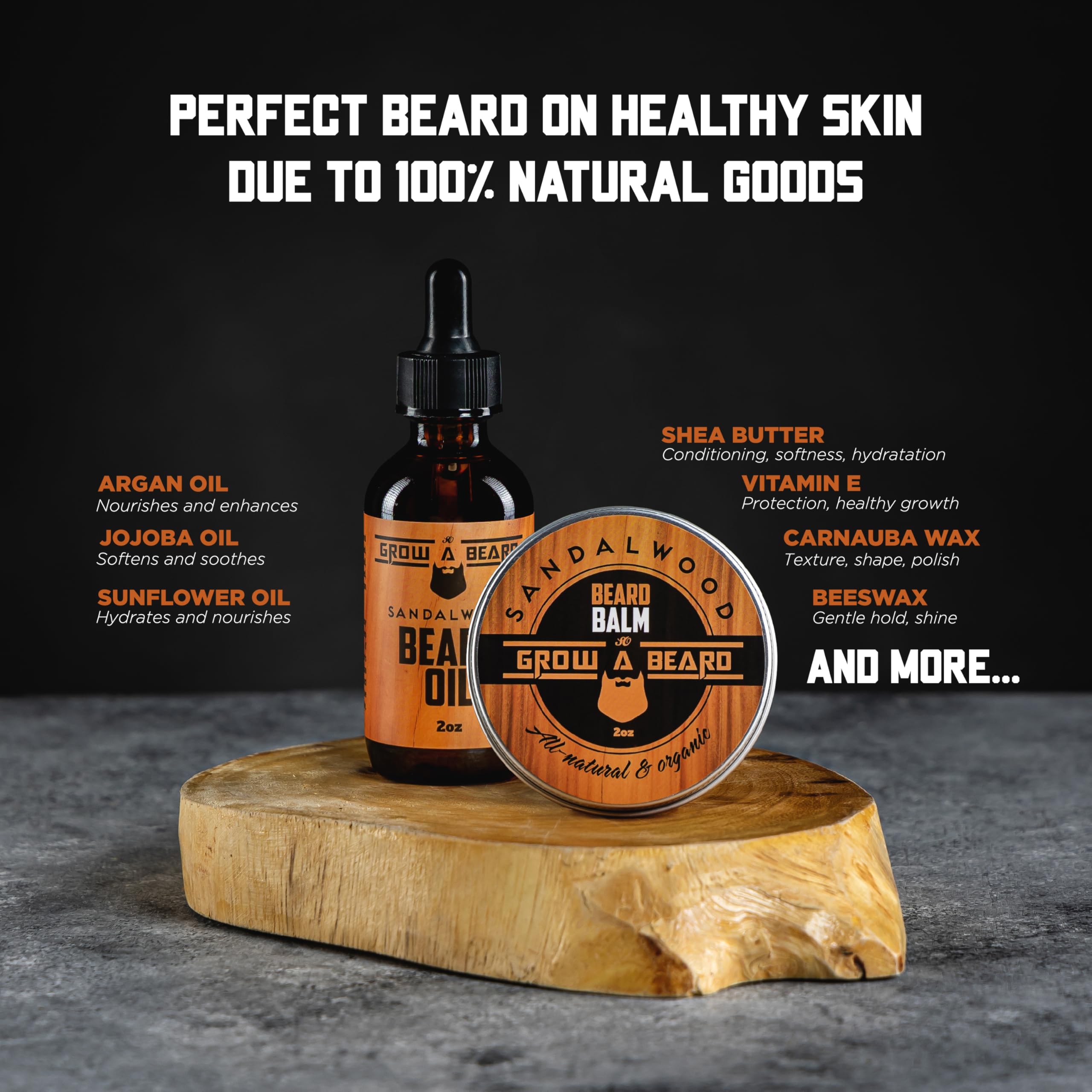 GROW ALPHA BARBE baume-barbe santal-citron : tenue légère et douceur.