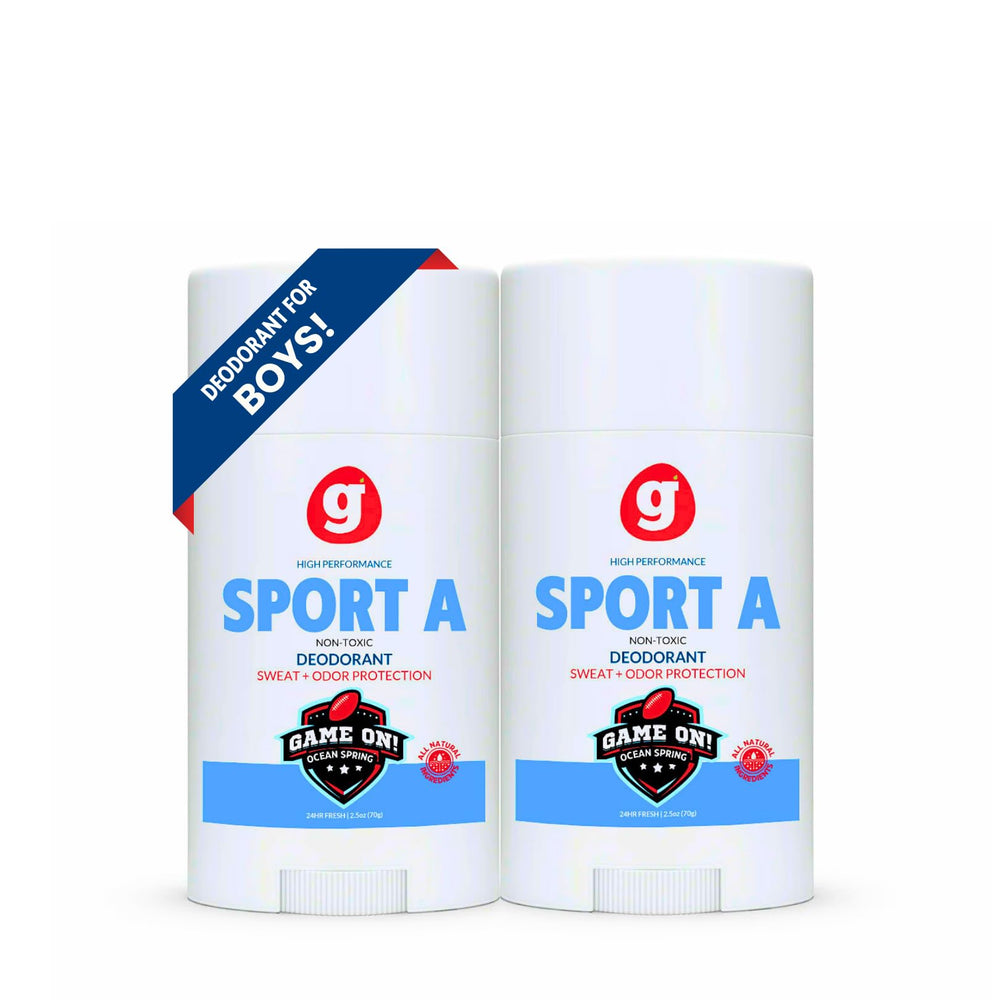 GROWING BASICS SPORT A Déodorant en baton pour garçon, usage sportif et longue tenue.