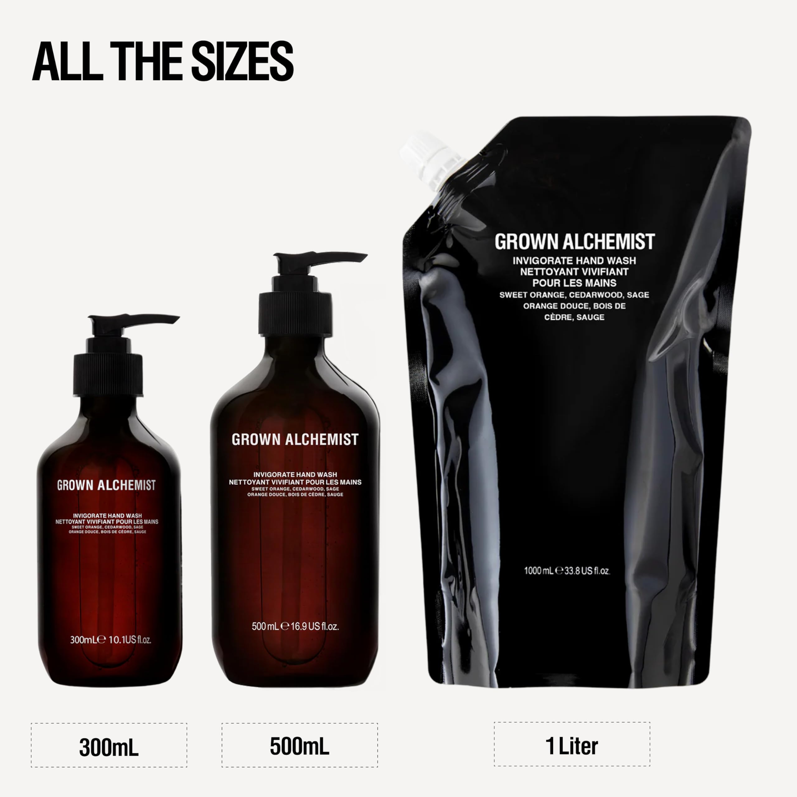Grown Alchemist bouteille réutilisable, réduction des déchets domestiques.