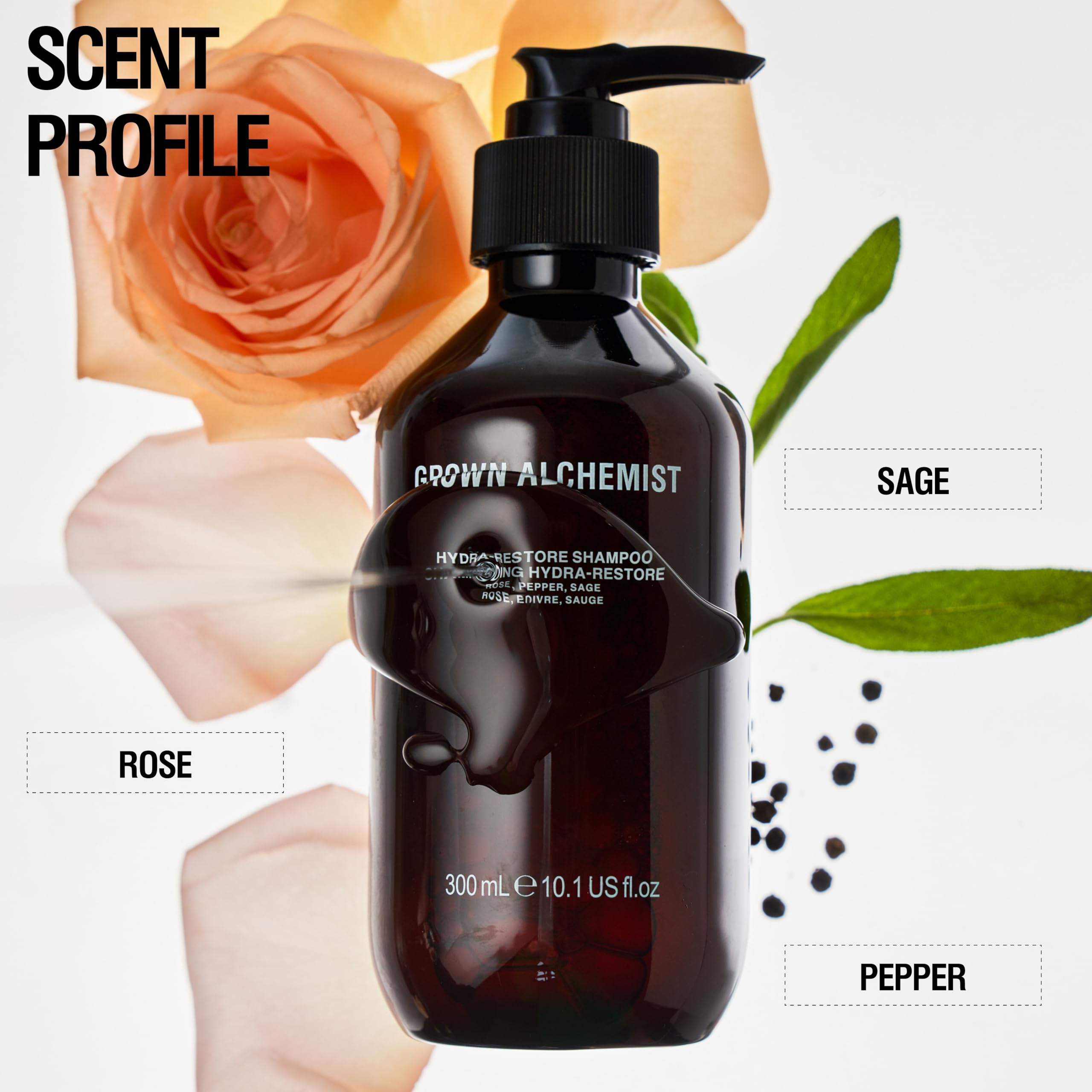 Application du soin Hydra-Restore sur les longueurs et les pointes pour nourrir.