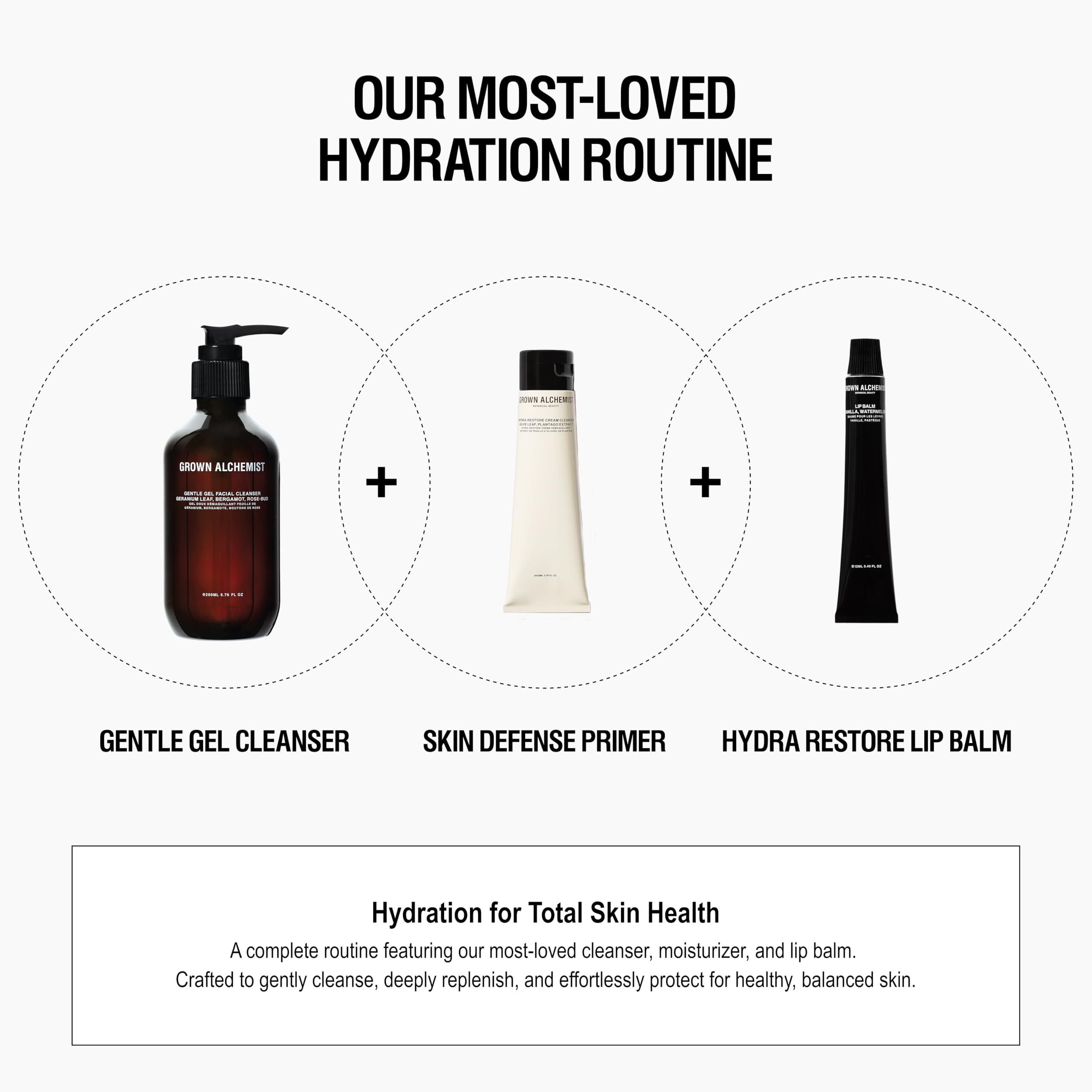 Grown Alchemist Hydra-Restore baume à lèvres vanille-melon, application douce sur les lèvres