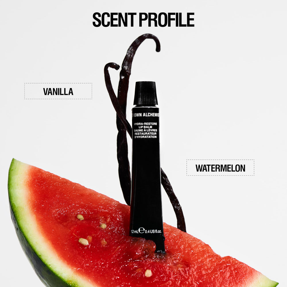 Grown Alchemist Hydra-Restore baume à lèvres vanille-melon, hydratation rapide en déplacement