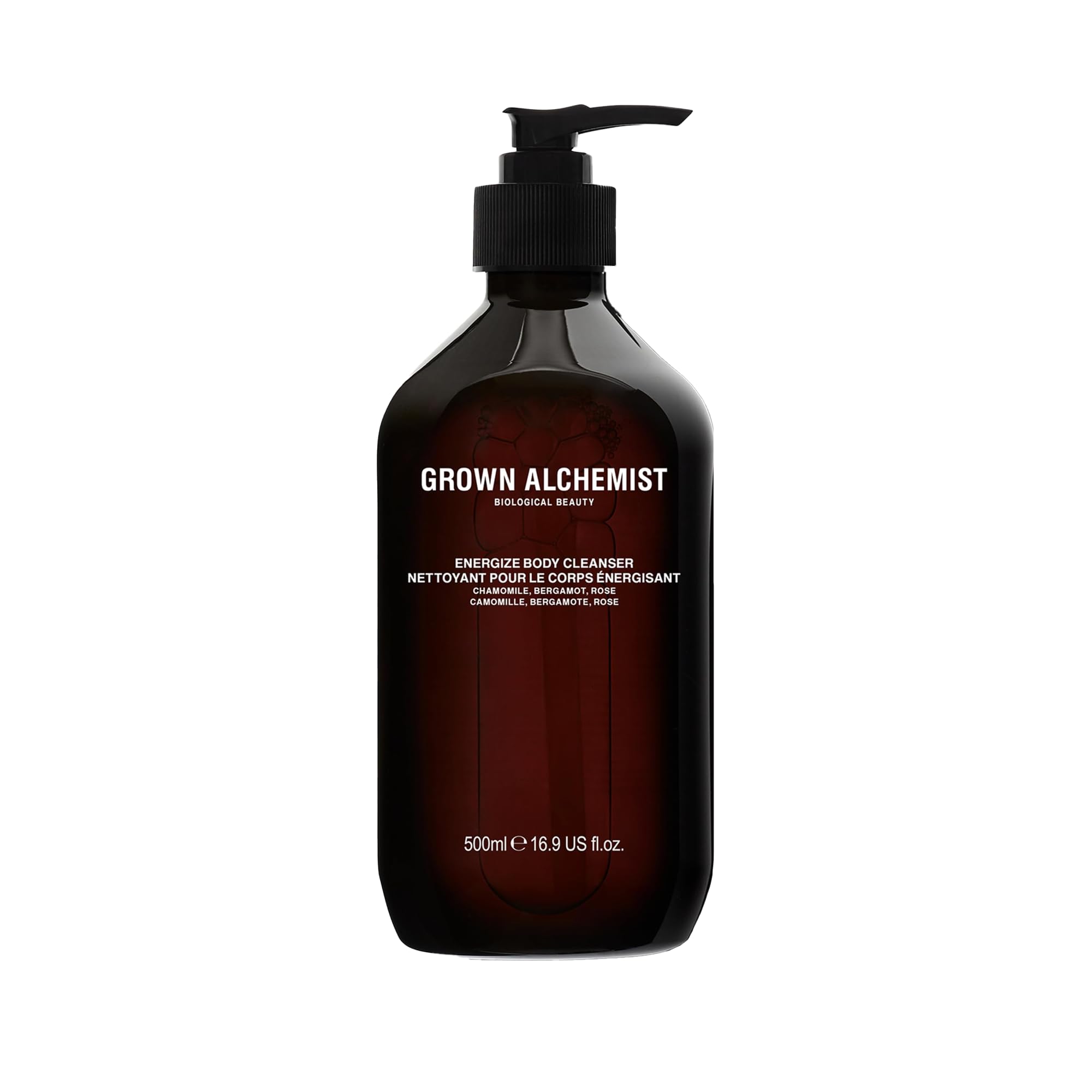 Grown Alchemist Energisant Nettoyant Corps camomille-bergamote-bois-de-rose, hydratation et fraîcheur
