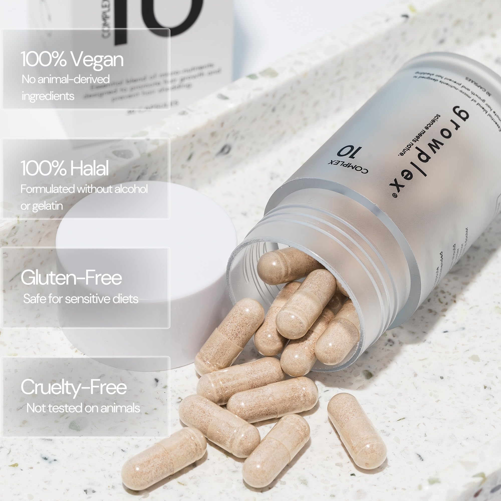 GROWPLEX Complex10 - liste-ingredients: composition complète pour cheveux.