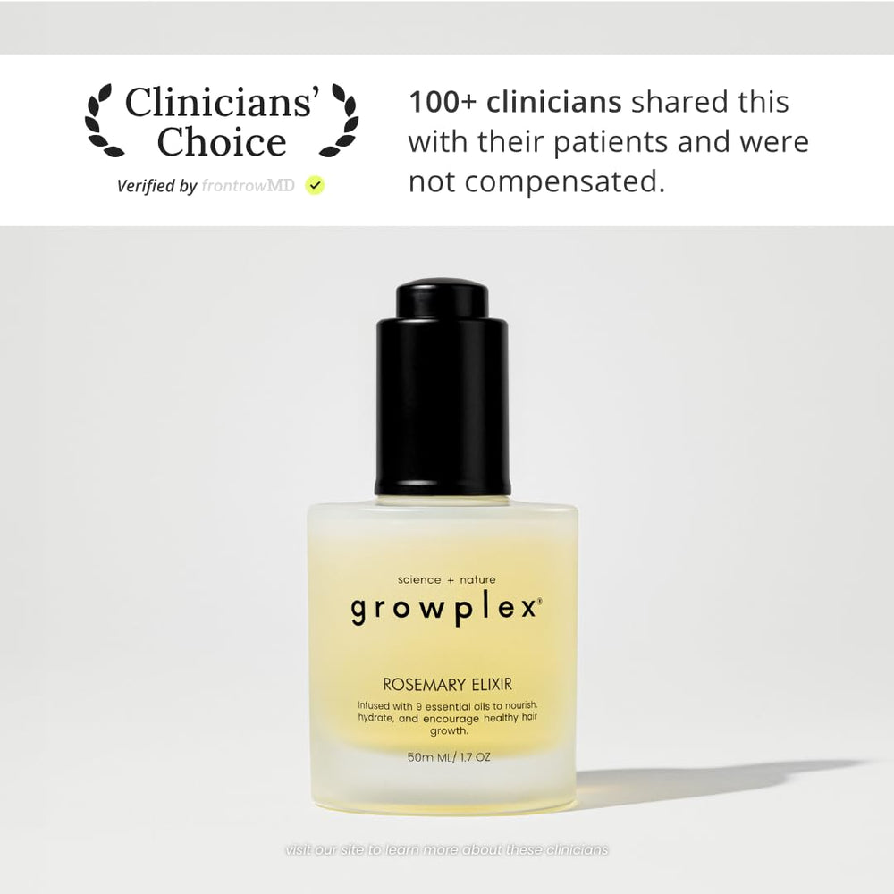 Growplex Élixir: goutte appliquée pour nourrir le cuir chevelu sans graisse.