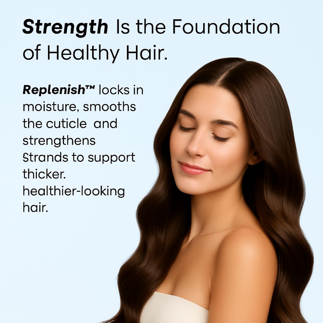 Growplex Replenish Conditioner : texture crème-fine prête à démêler les cheveux.