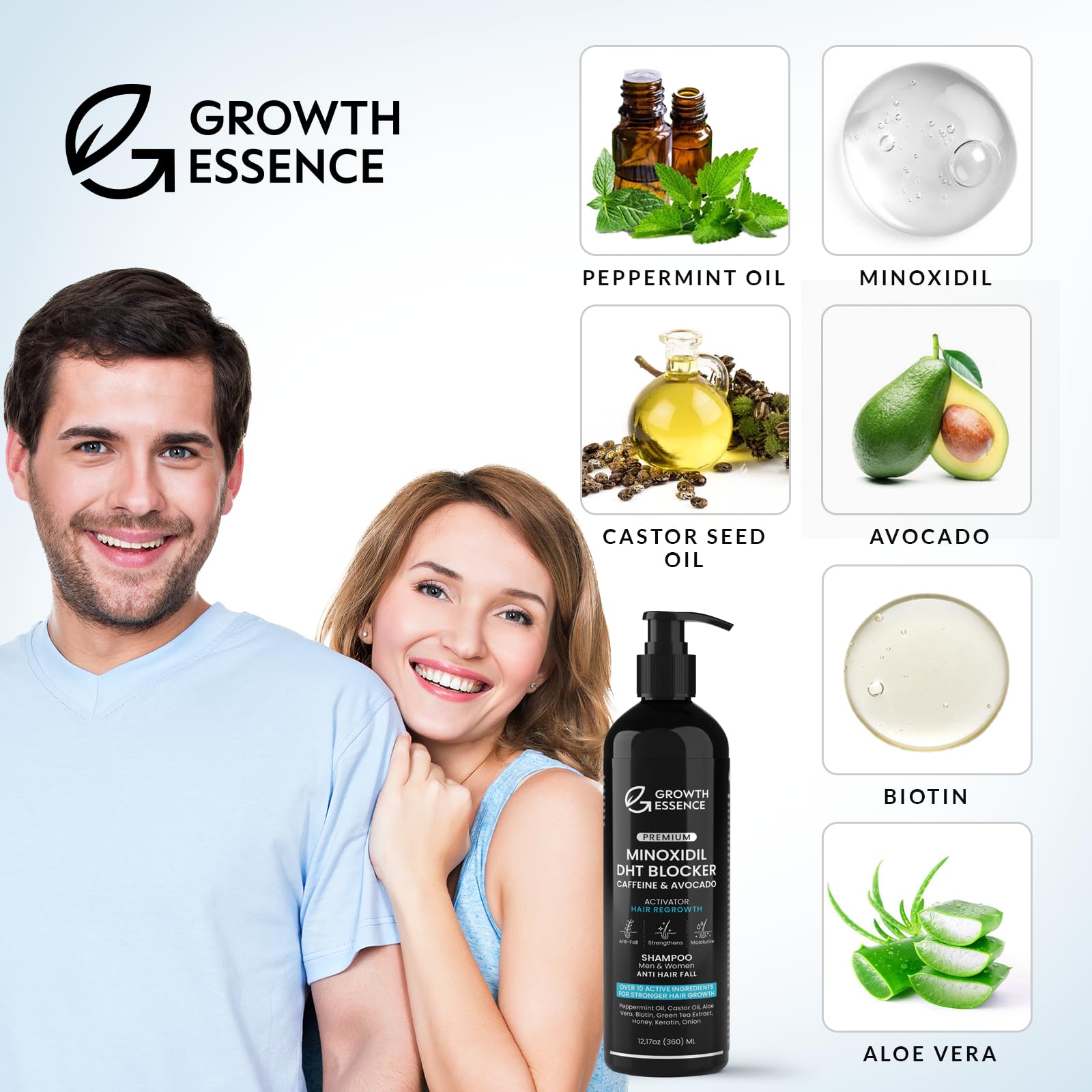Growth Essence Hyaluronate de Sodium, hydratation en profondeur.