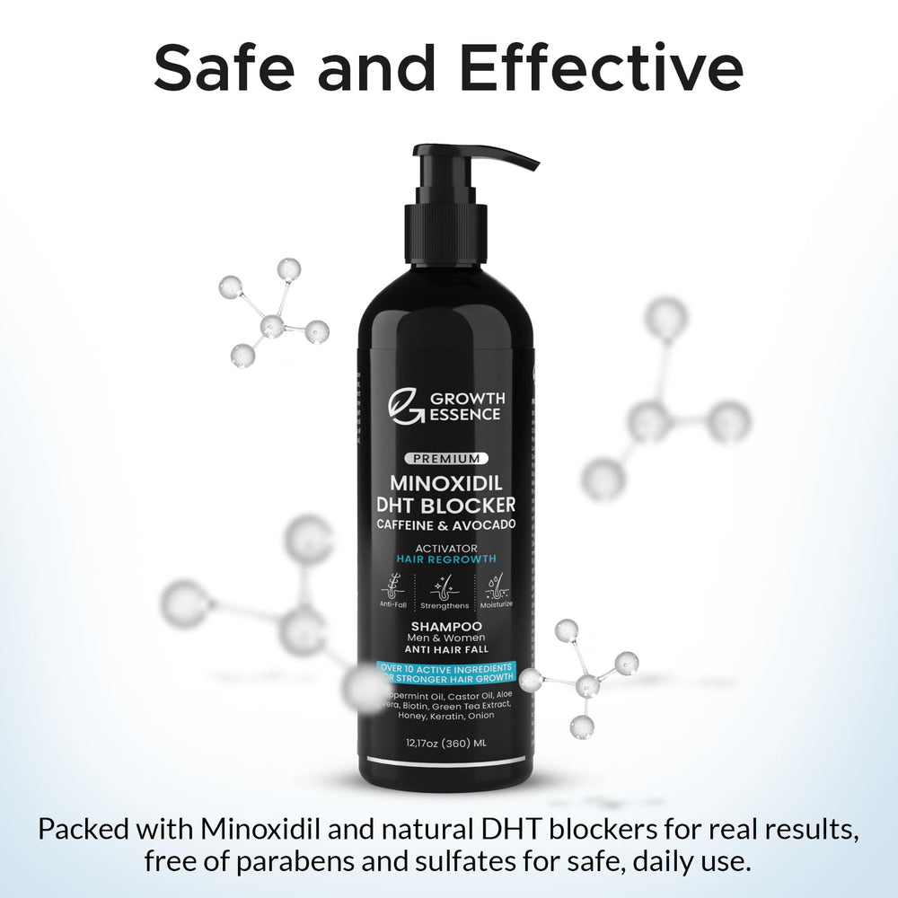 Growth Essence Minoxidil Actif, composant potentiel pour soutenir la pousse.